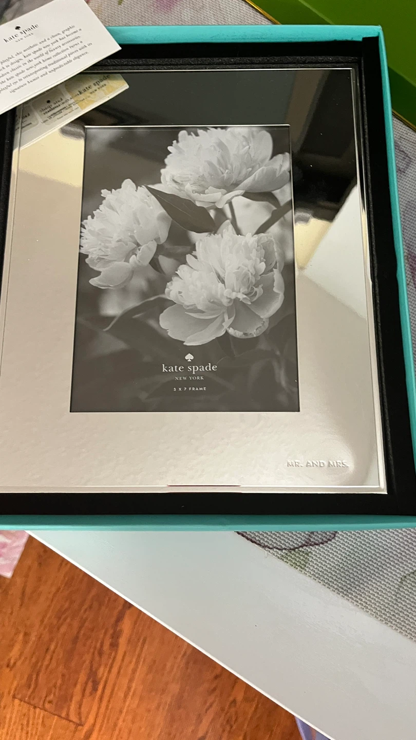 Kate Spade "Mr. and Mrs." 5x7 Picture Frame - photo 2