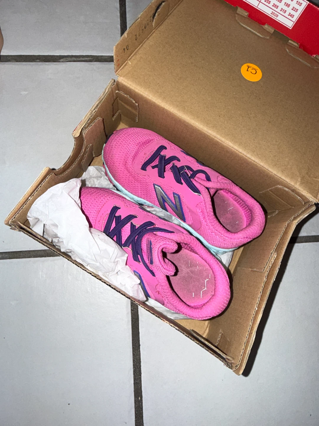 New Balance Fresh Foam Kids Running Shoes Pink Size 6 - photo 3