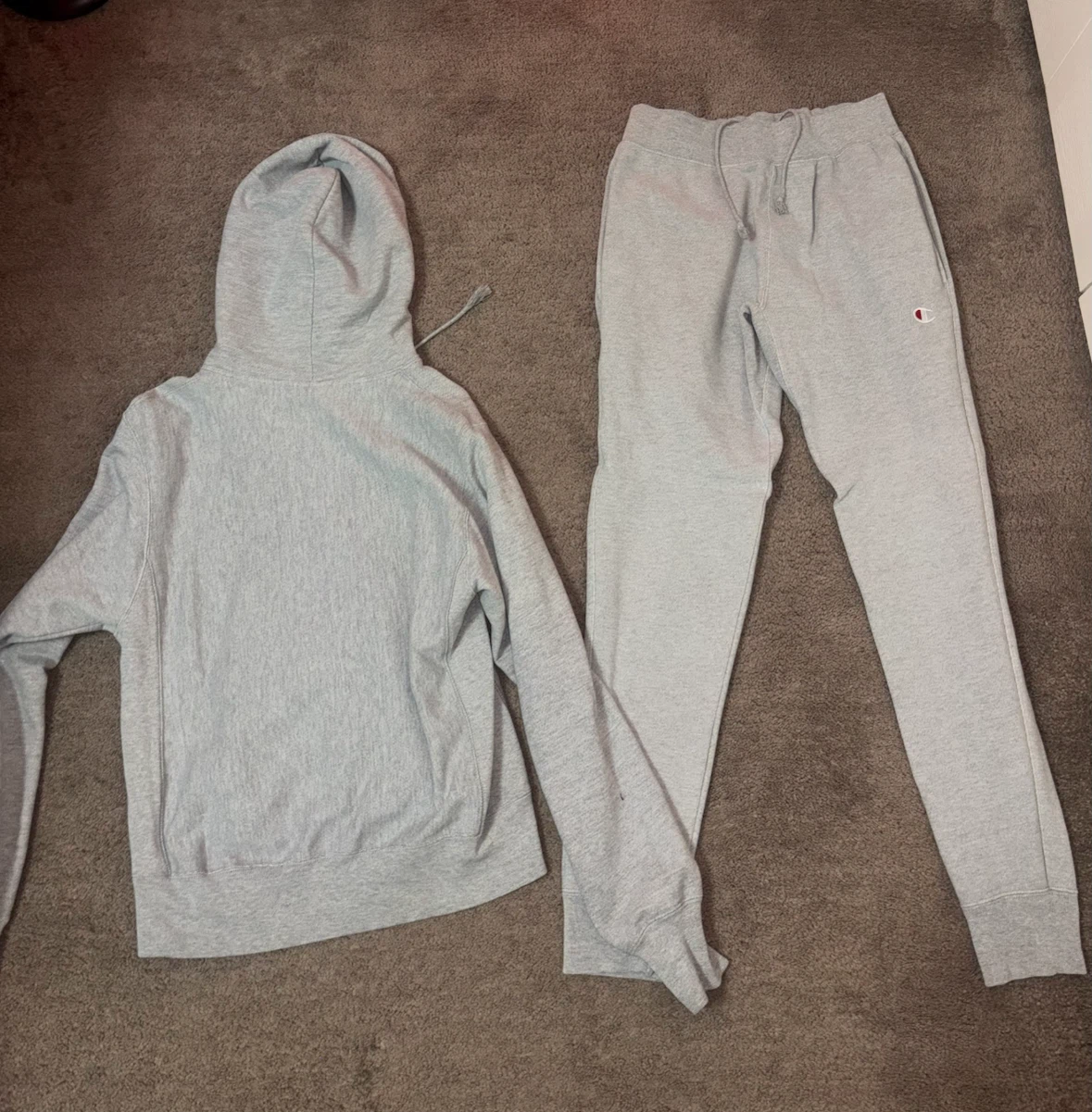 Champion Grey Hoodie and Sweatpants Set - photo 4