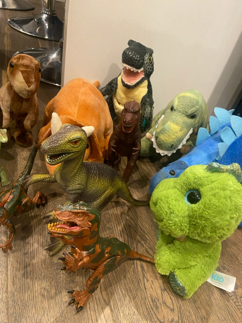 Mixed Lot of Dinosaur Plush and Plastic Toys - photo 3