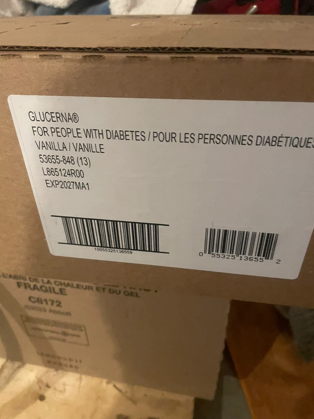24 in a box Glucerna Meal Replacement Vanilla 4 x 6 x 237 mL