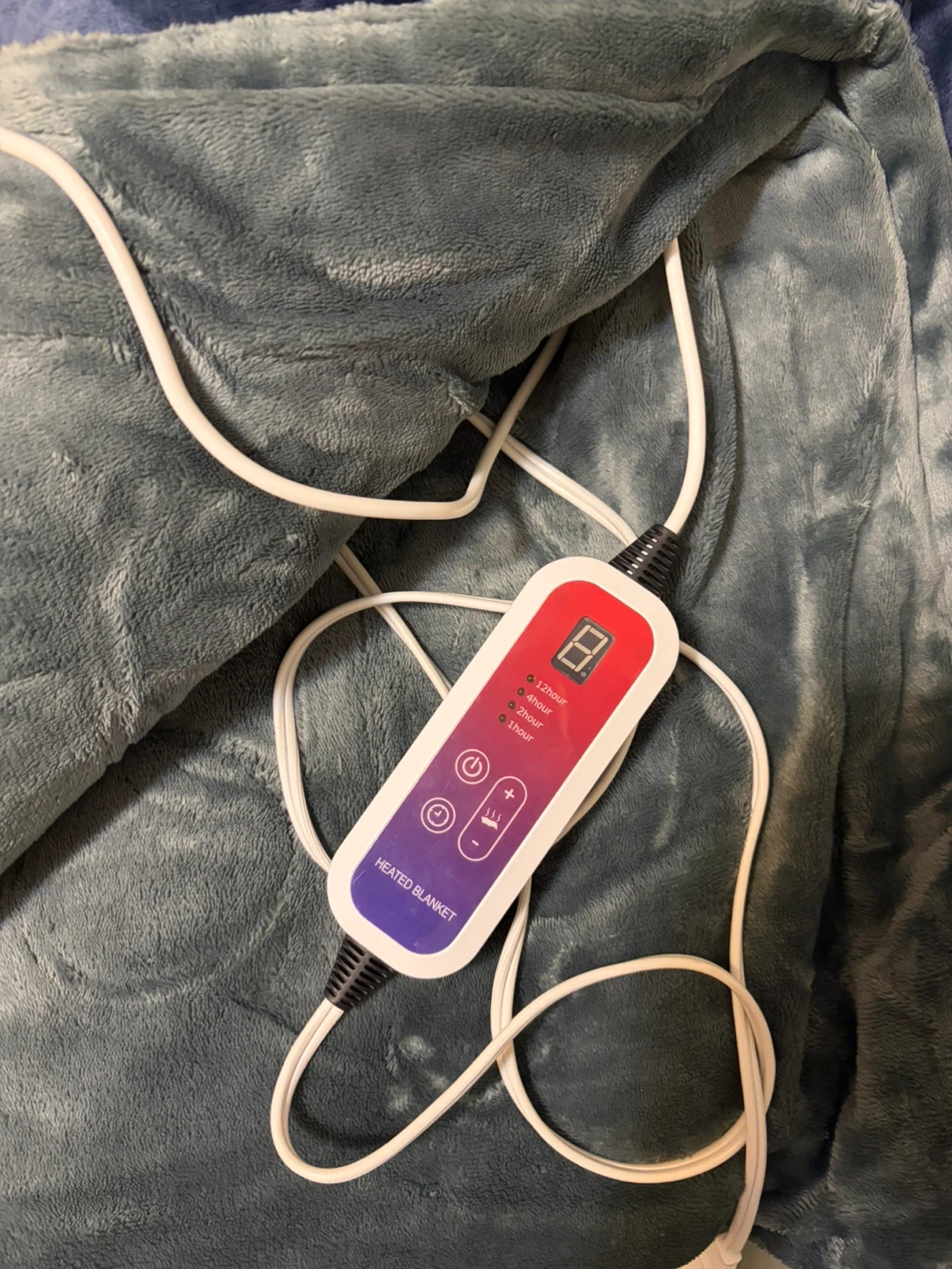 Grey Plush electric warm Blanket [Single size] - photo 2