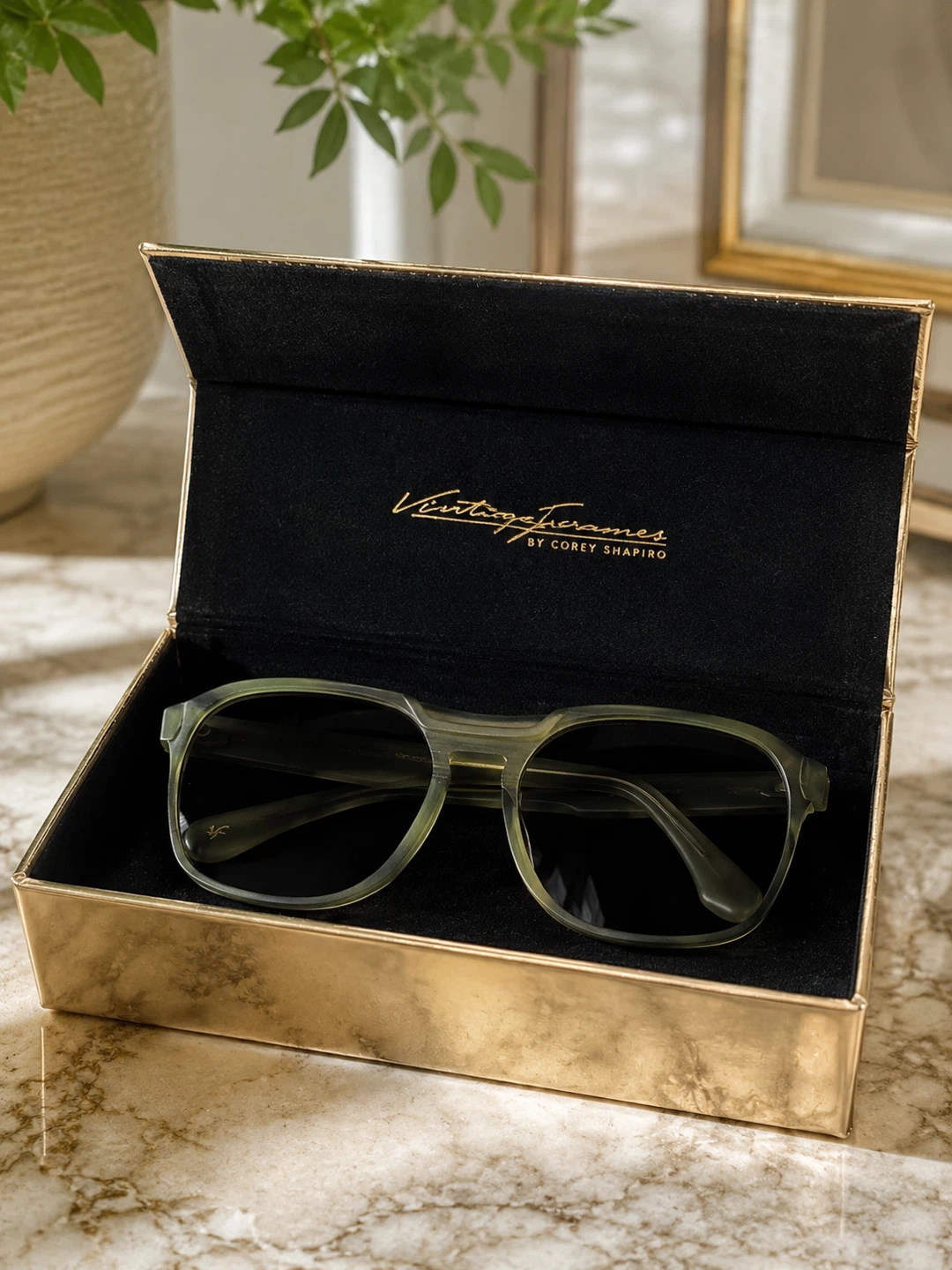 Vintage Frames Co. The Creatchman Corey Shapiro Olive Sunglasses - photo 2