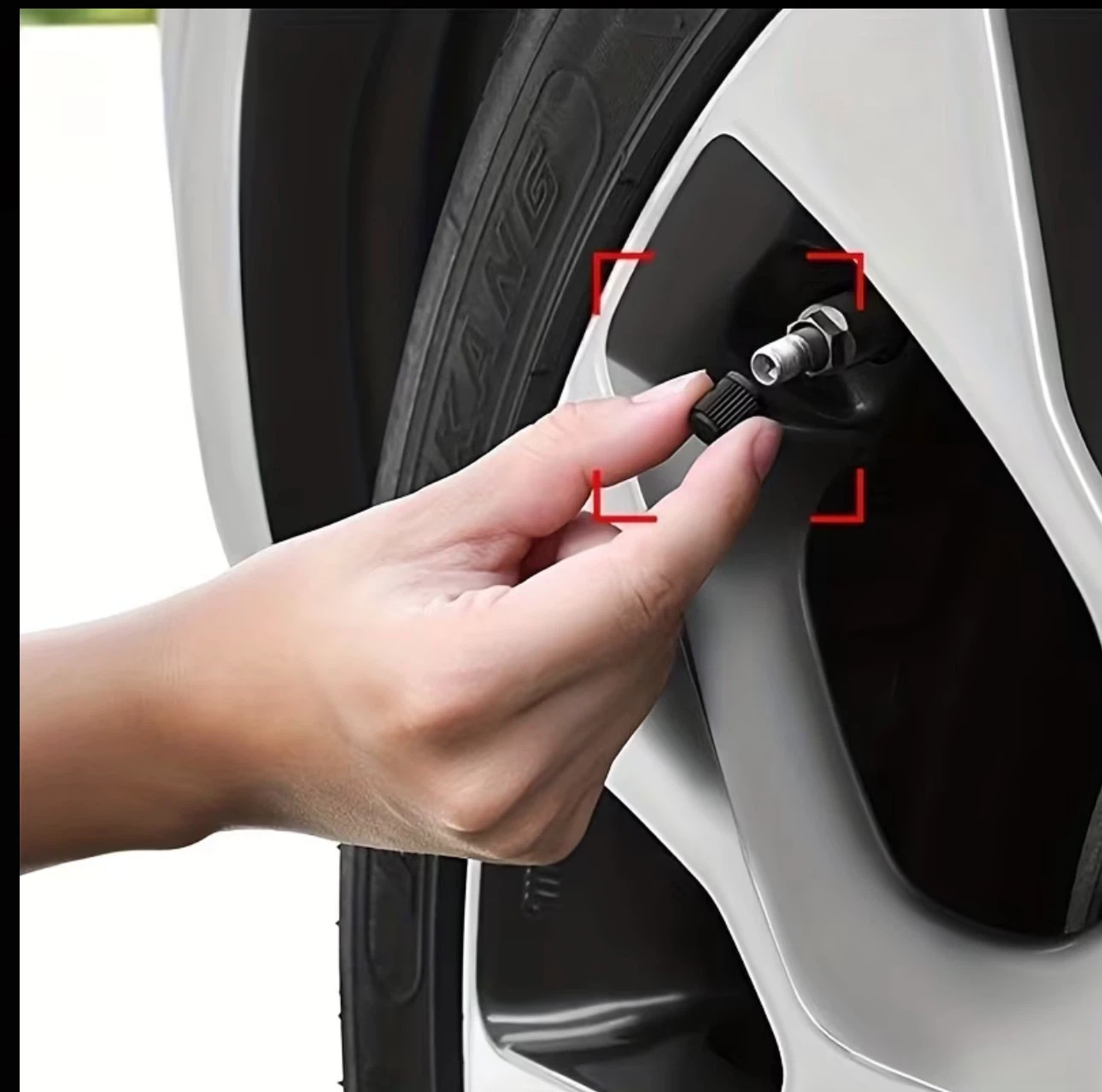 4pcs Suitable for Black Tire Valve Covers for Automotive SUVs - photo 3