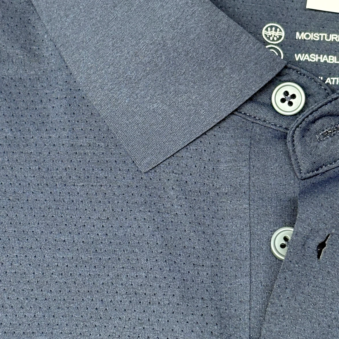 Accuphy Navy Blue Short Sleeve Breathable Golf Polo Shirt XL - photo 5