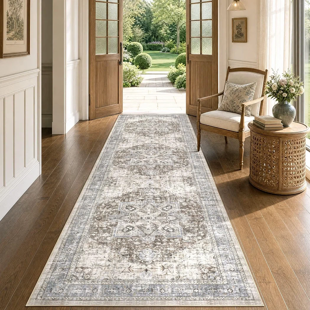 3'x10' Vintage Medallion Runner Rug - photo 4