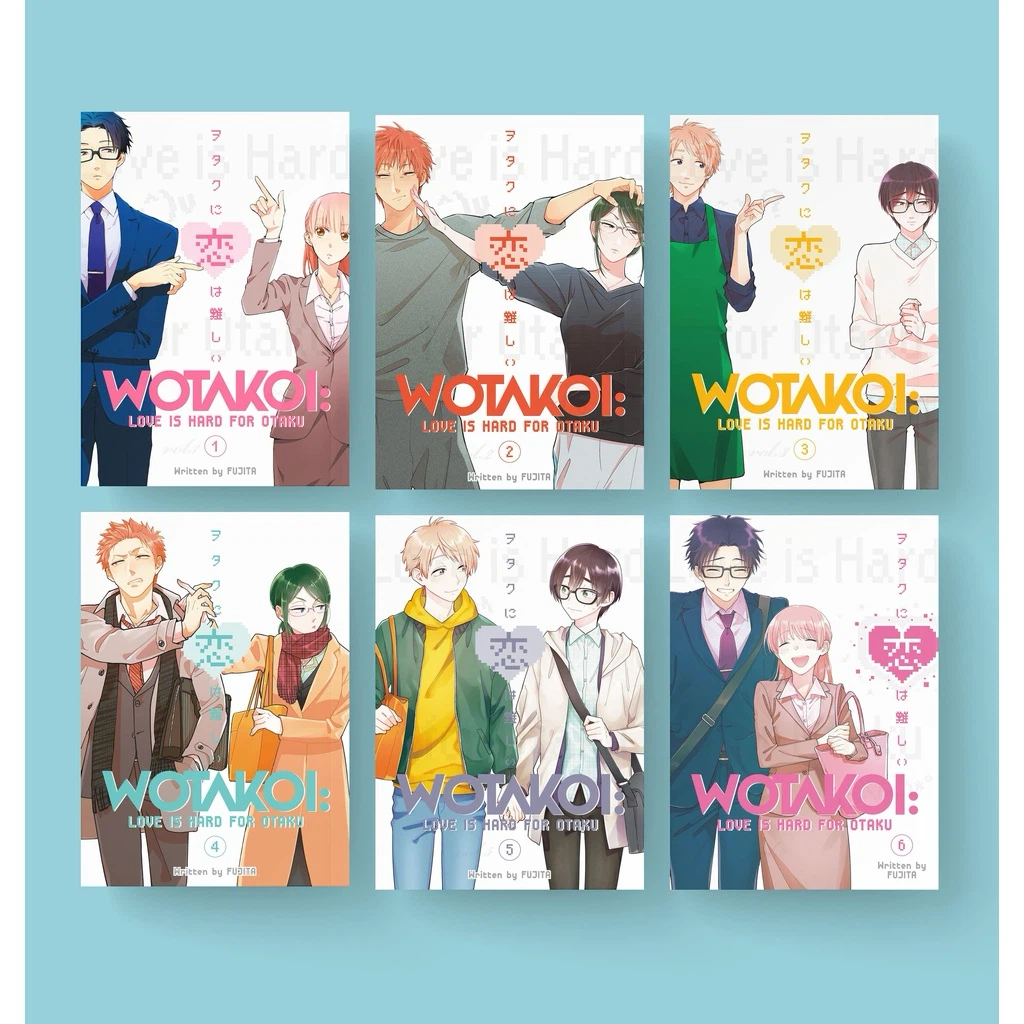 Wotakoi: Love is Hard for Otaku Manga Volumes 1-6