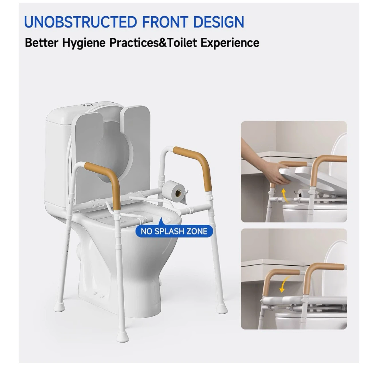 Raised Toilet Seat with Handles T70 - photo 4