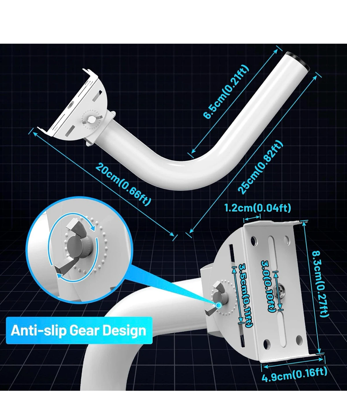 2-Pack Universal Wireless Bridge Bracket Mounts U2P - photo 3