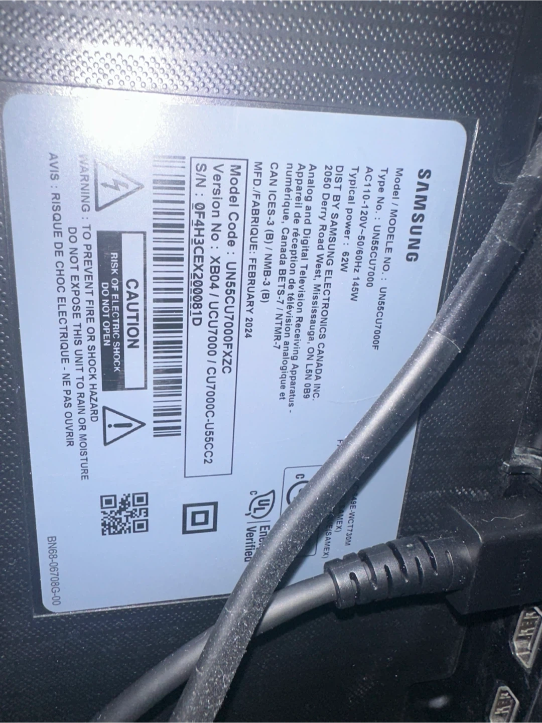 Samsung 55" Smart TV UN55CU7000F - photo 3