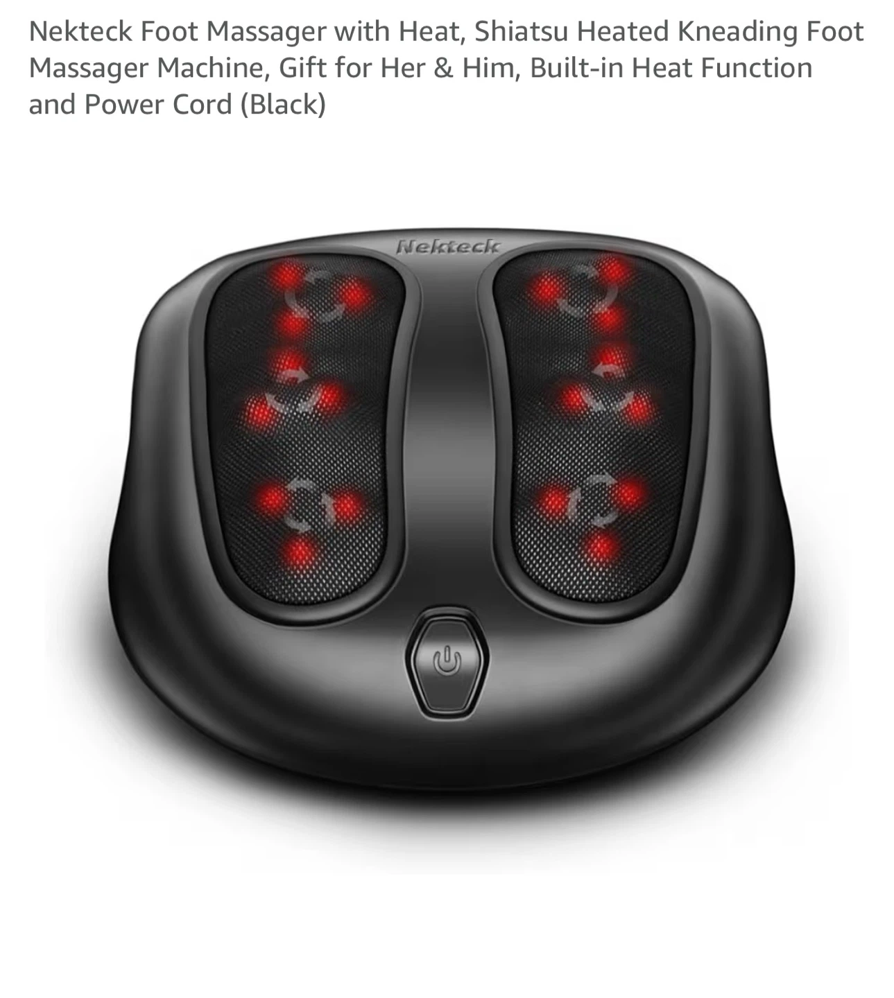 Nekteck Foot Shiatsu Massager with Heat
