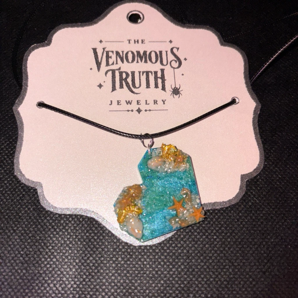 The Venomous Truth Jewelry Ocean Pendant Necklace