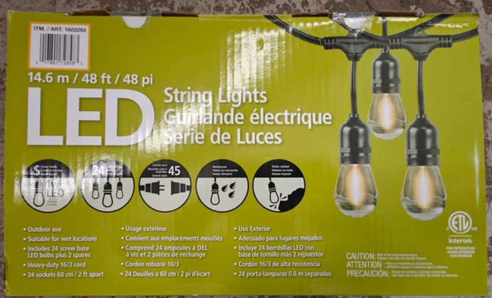 FEIT ELECTRIC LED String Lights 14.6 m / 48 ft - photo 2
