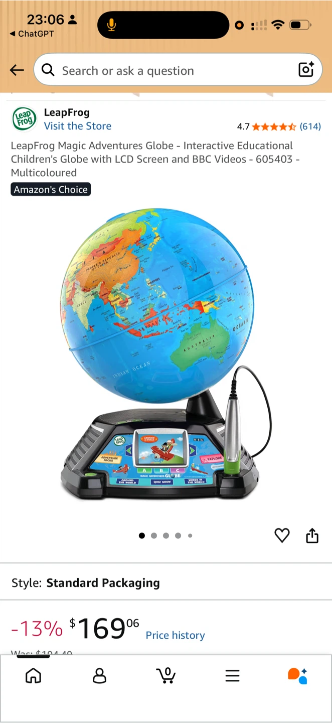 LeapFrog Magic Adventures Globe – Like New