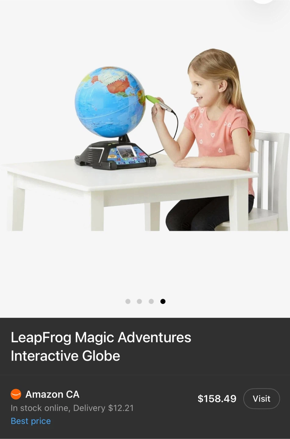 LeapFrog Magic Adventures Globe – Like New - photo 2