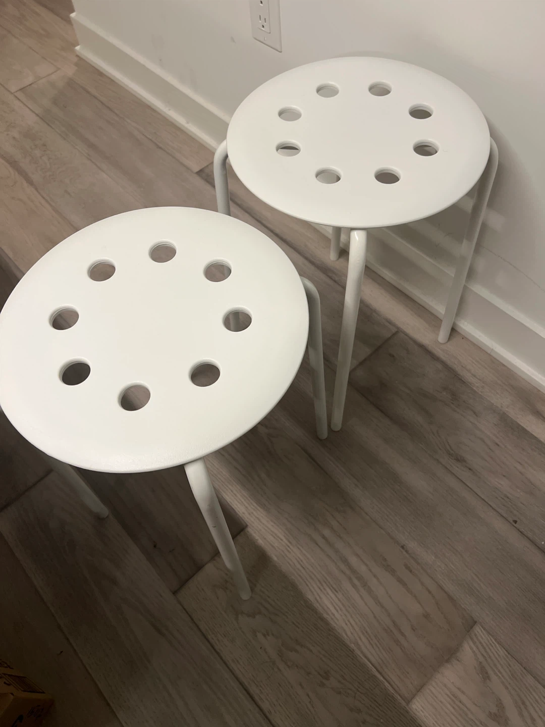 IKEA STOLMEN Stool - White (Set of 2) - photo 2