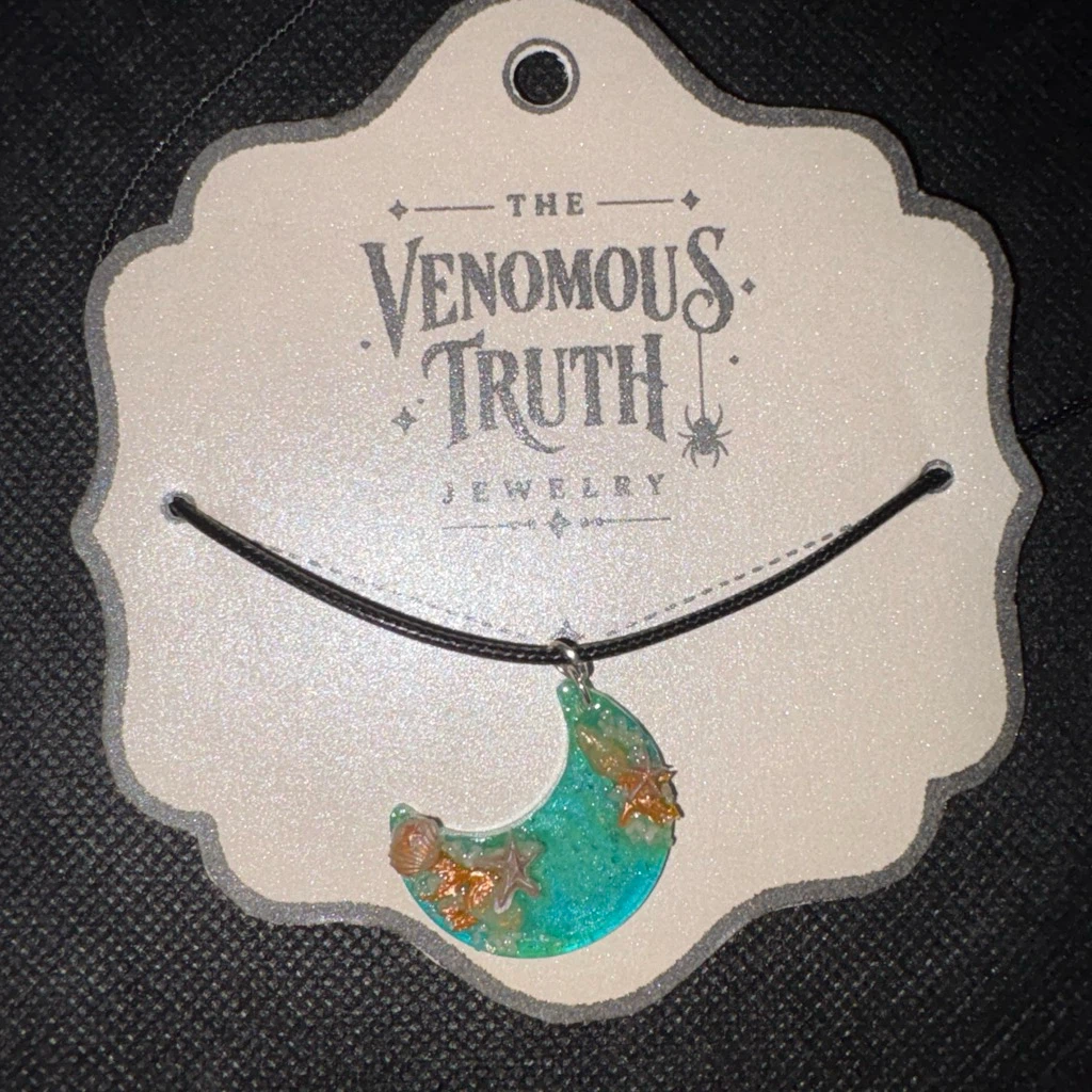 The Venomous Truth Jewelry Crescent Moon Pendant Necklace - photo 2
