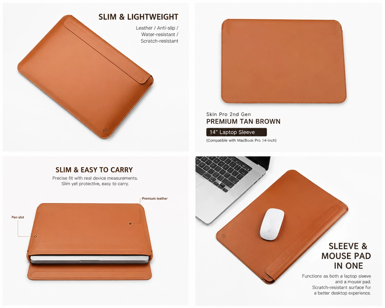 Brand New 14” Laptop Sleeve / Mouse Pad 2-in-1