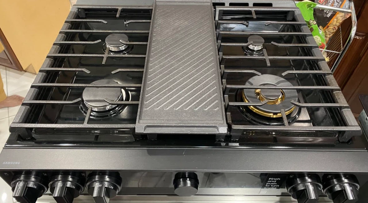 Samsung Gas Stoven 5 Burner Range Stainless Steel Oven - photo 2