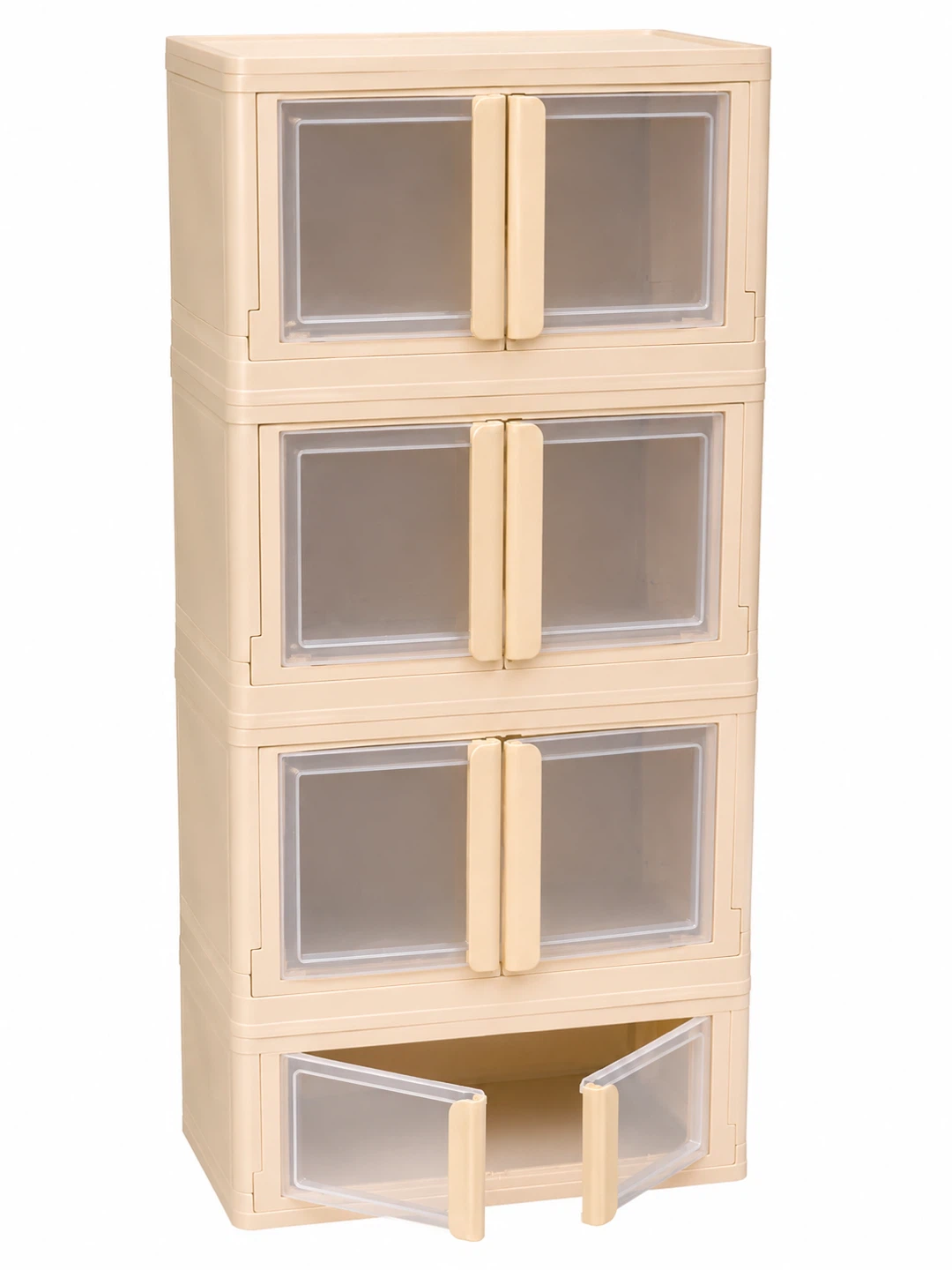 4-Tier Foldable Storage Cabinet – $80