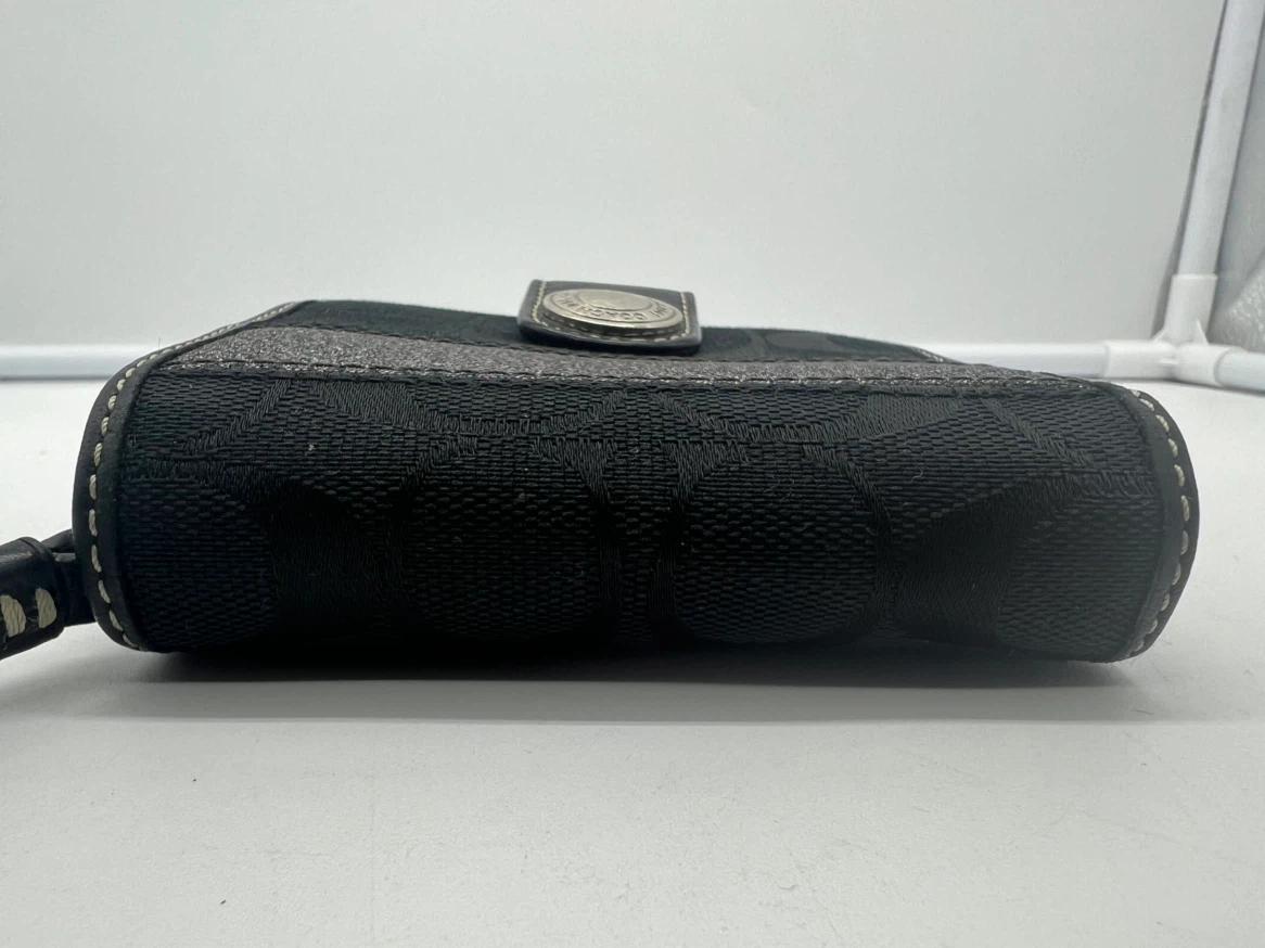 Coach Legacy Stripe Signature Canvas Glitter Wallet - photo 2