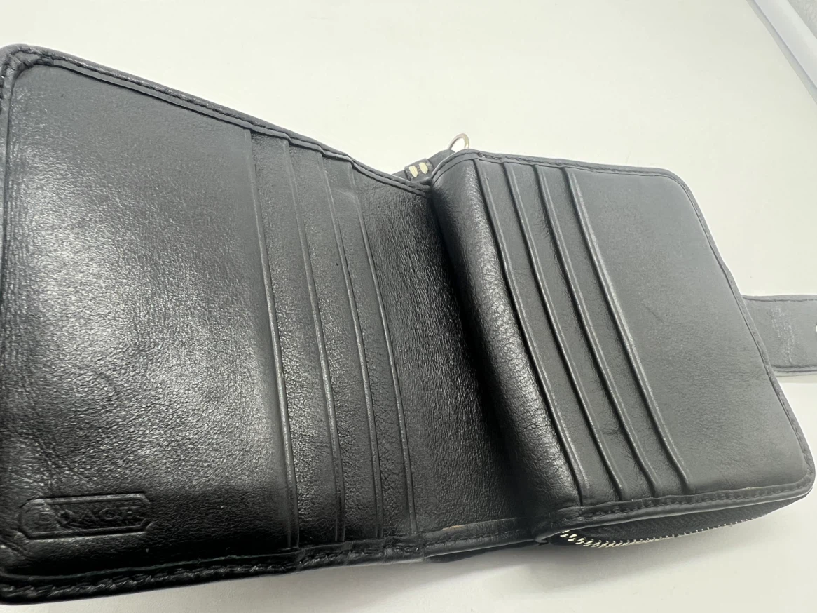 Coach Legacy Stripe Signature Canvas Glitter Wallet - photo 4