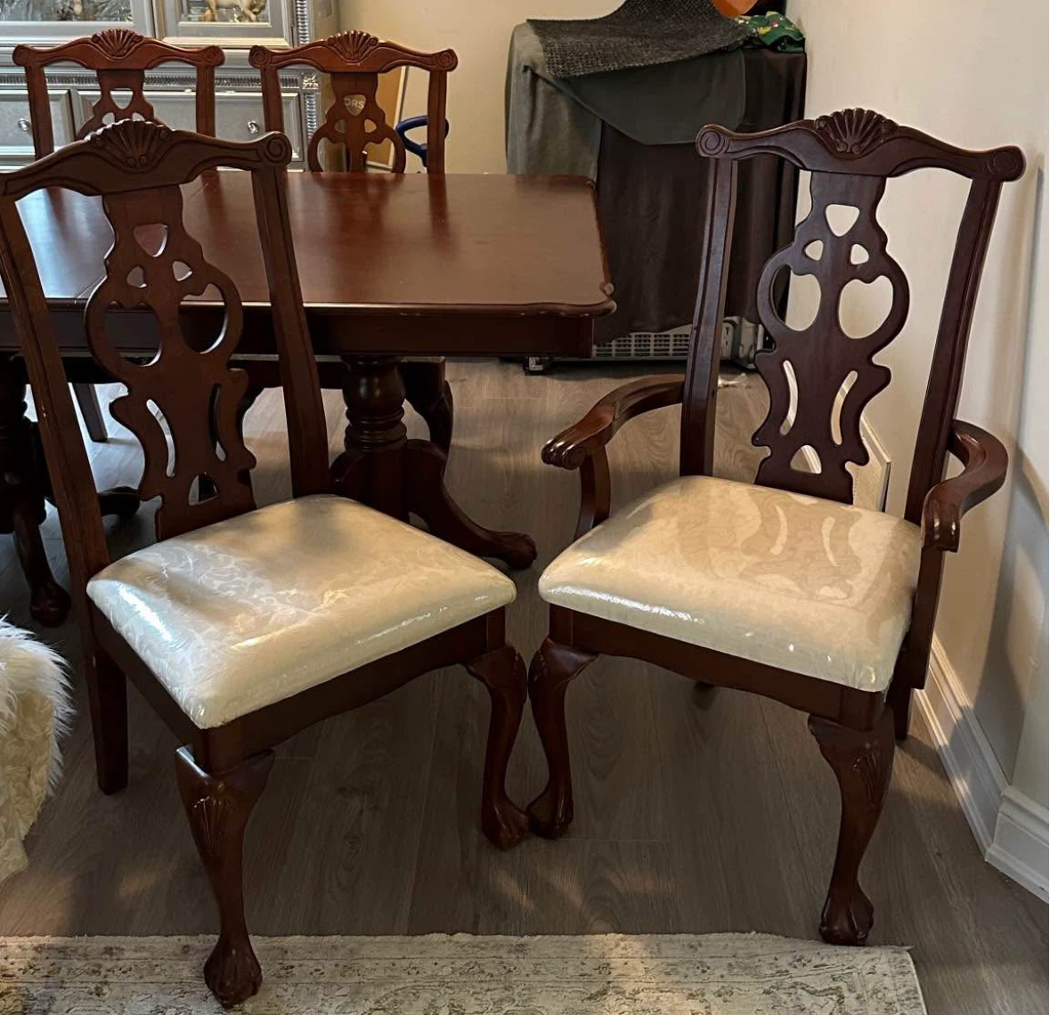 Leon's Wooden Dining Table and Chairs Set - photo 3