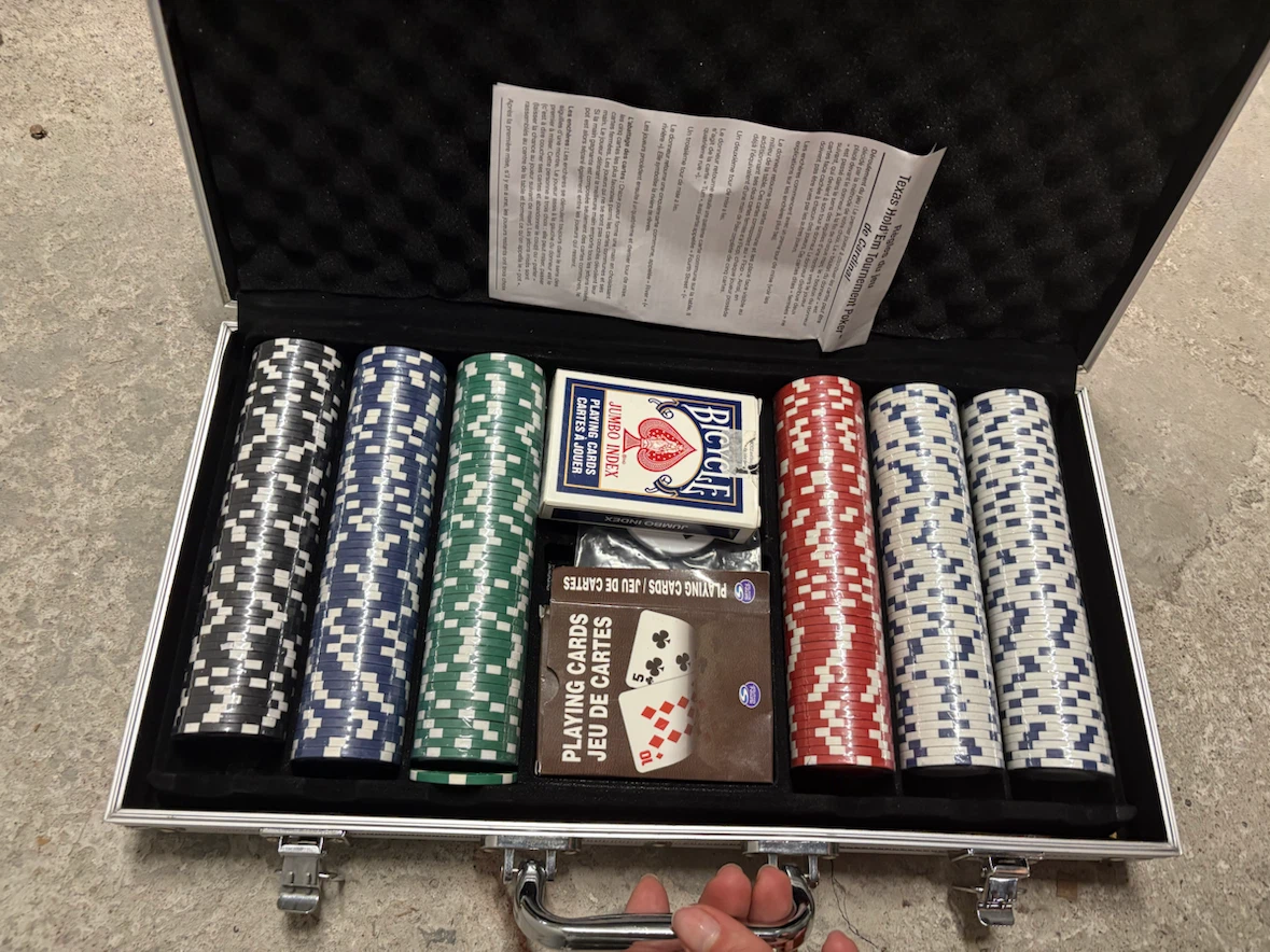 Poker Chip Set with Case