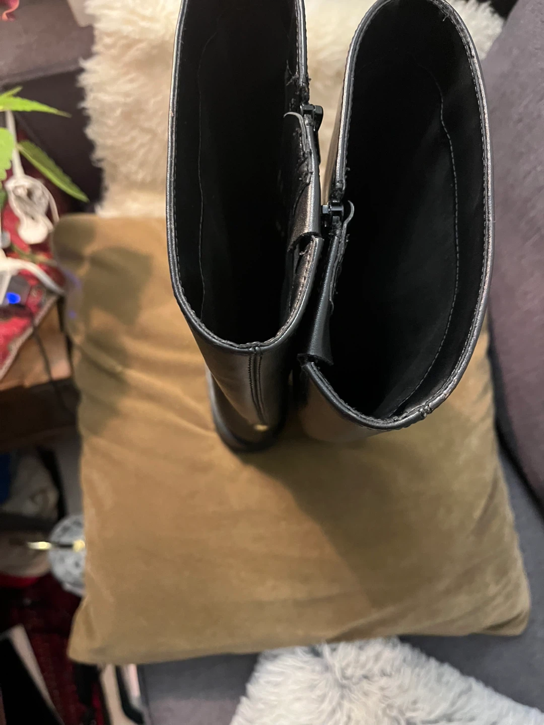 Sam Edelman Milla Black Leather Knee - Size US 7.5M / EUR 38 - photo 5