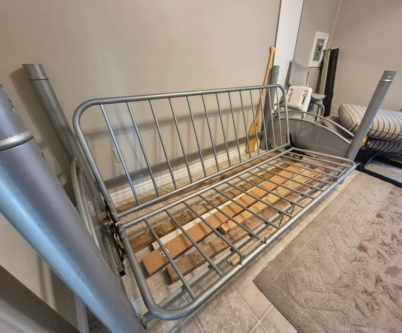 Convertible Metal Futon Frame / Bunk Bed Base – Full Size - photo 5