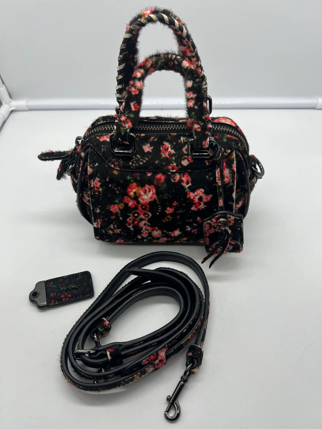 Coach 1941 Ace 14 Calfhair Mini Satchel Crossbody