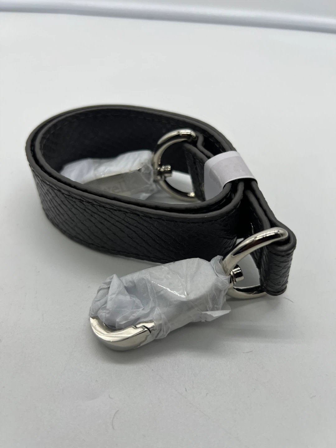 Jewell Gray Purple Faux Leather Bag Strap - photo 2