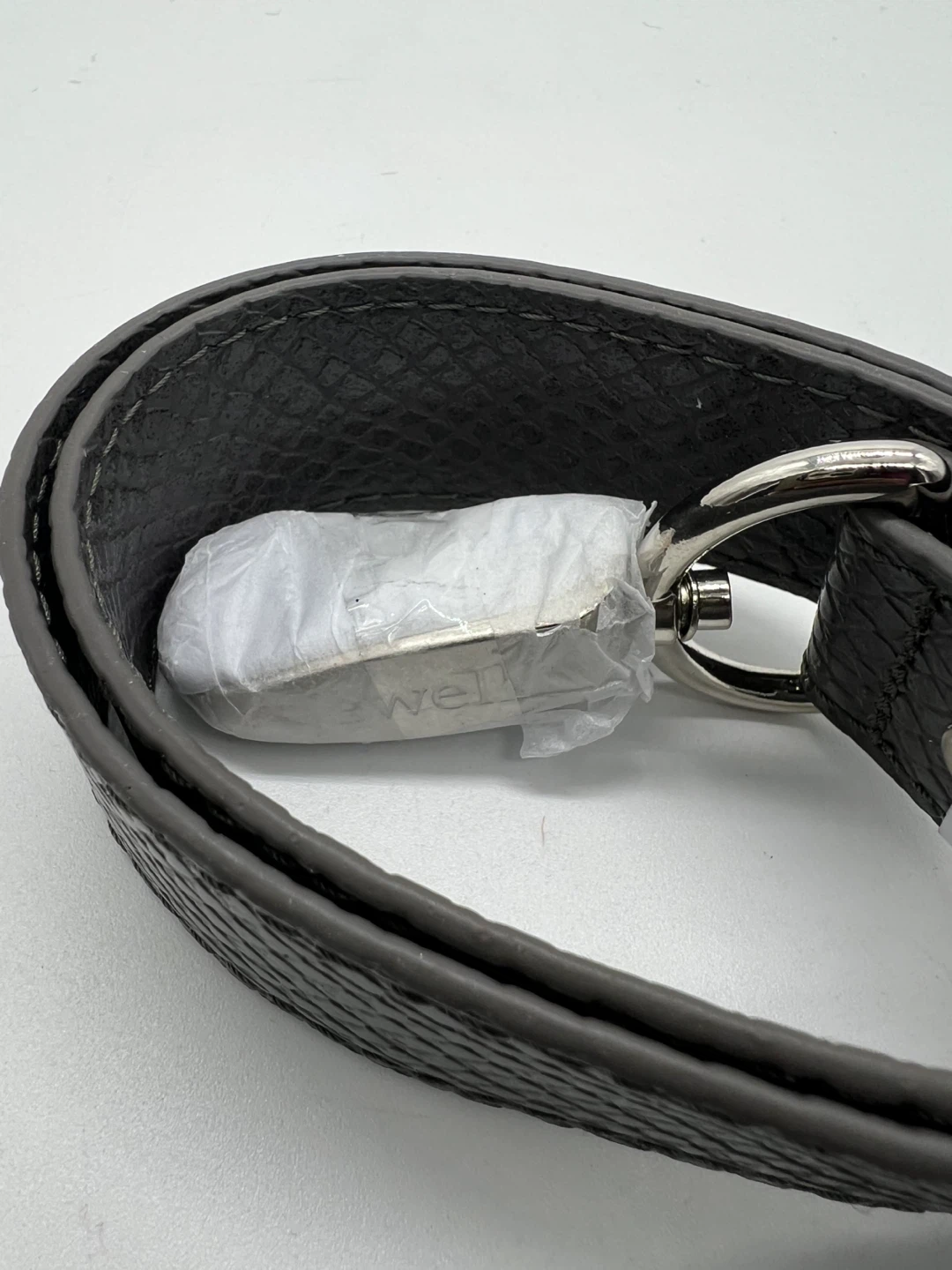 Jewell Gray Purple Faux Leather Bag Strap - photo 3