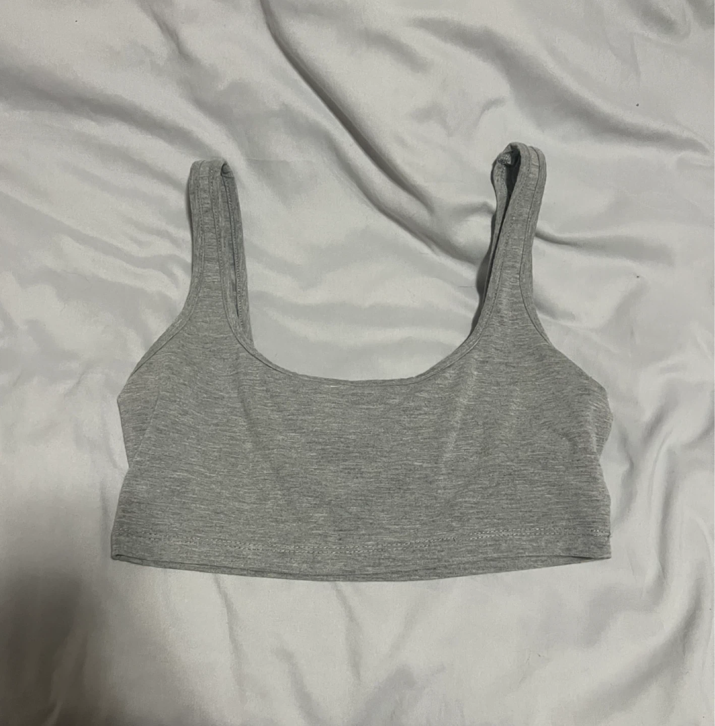 Grey Crop Top