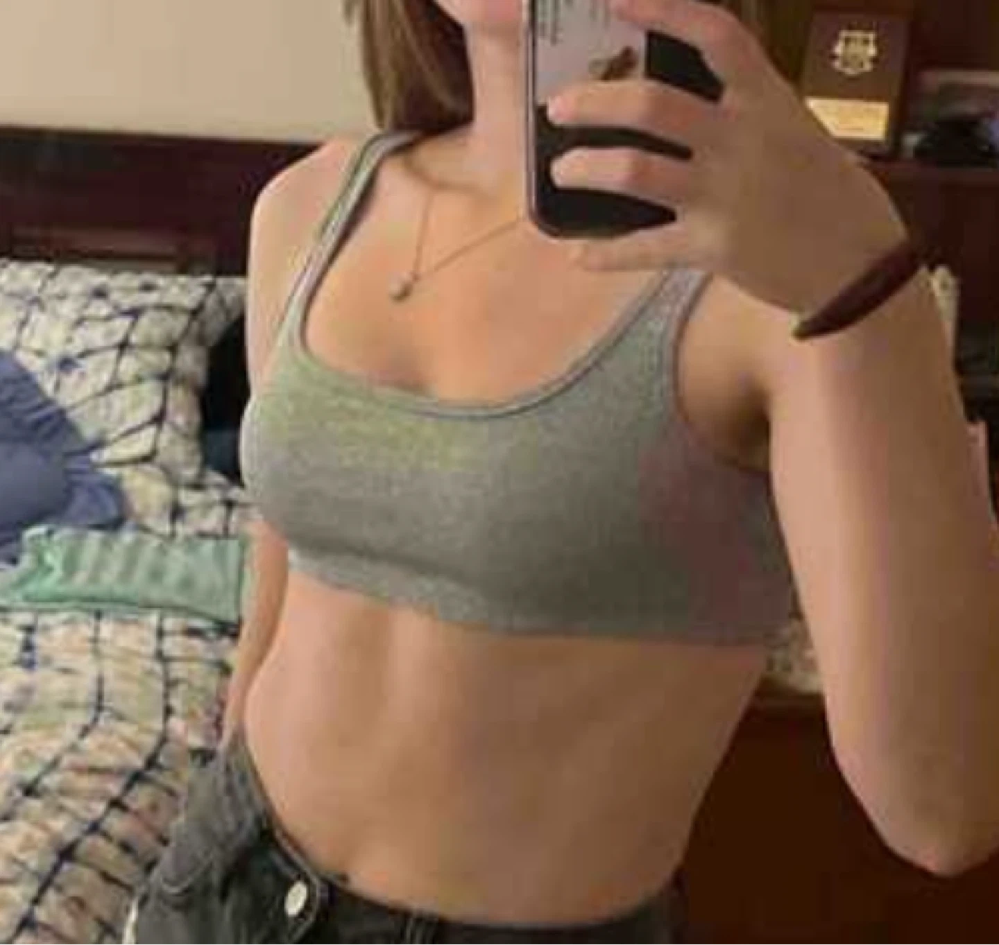 Grey Crop Top - photo 2
