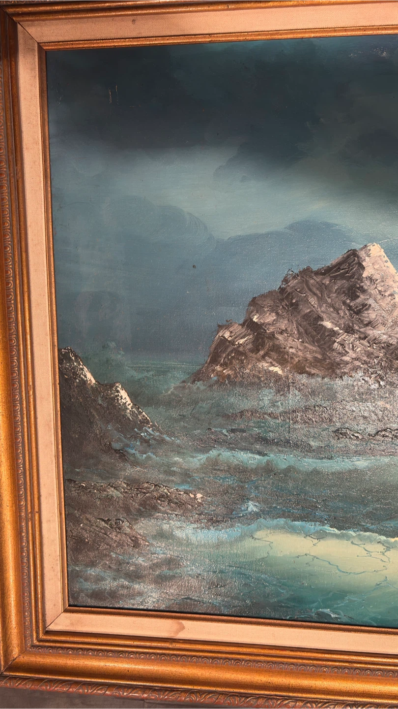 Large Vintage Oil Painting – Signed Larry Monson (Gallery Piece) - photo 4