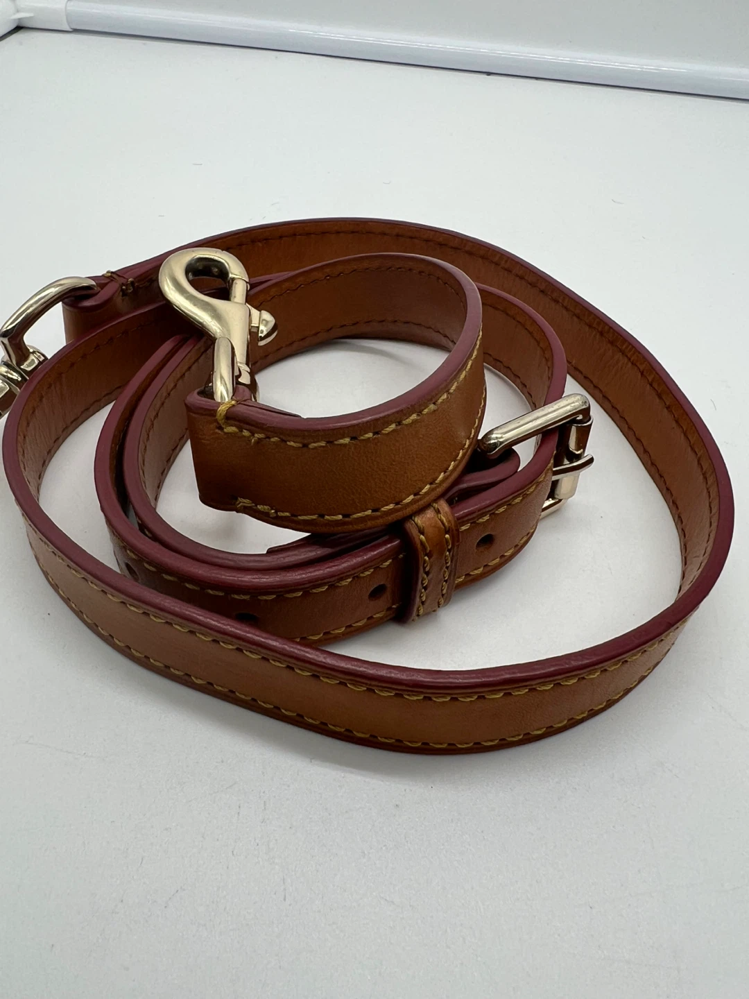 Dooney & Bourke Cognac Brown Leather Replacement Bag Strap - photo 3