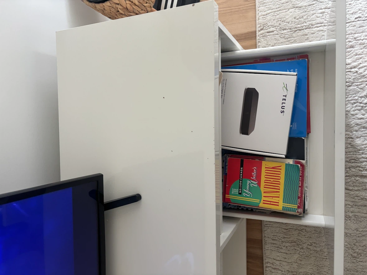 White Media Console TV Stand - photo 2