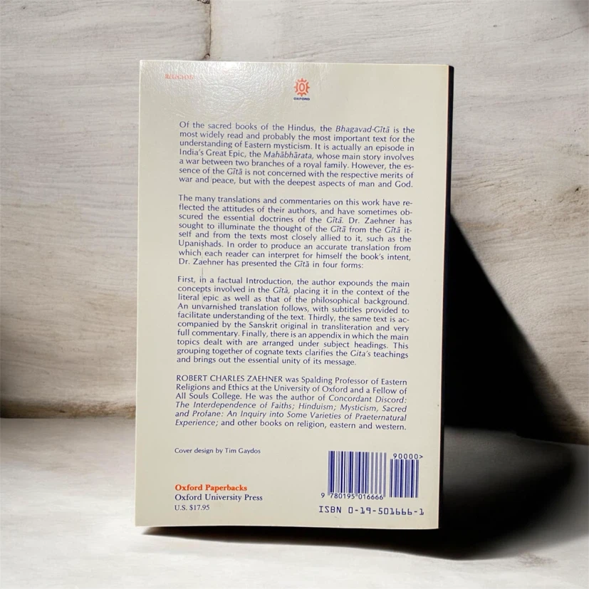 Bhagavad Gita – R.C. Zaehner | Oxford University Press - photo 2