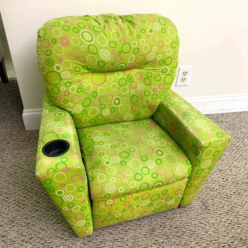 Kids Recliner Chair Cup Holder Toddler Armchair Child Furniture - photo 3