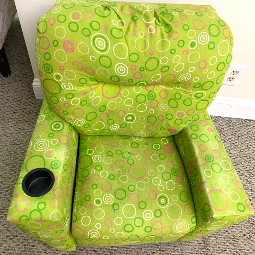 Kids Recliner Chair Cup Holder Toddler Armchair Child Furniture - photo 4
