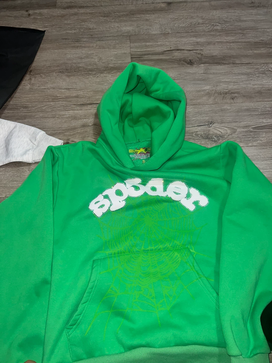 Spider Green Hoodie Size S - photo 4