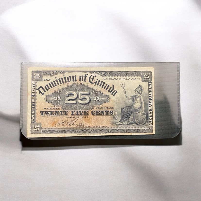 🇨🇦 RARE 1900 CANADIAN 25-CENT “SHINPLASTER” — $80 🏦✨