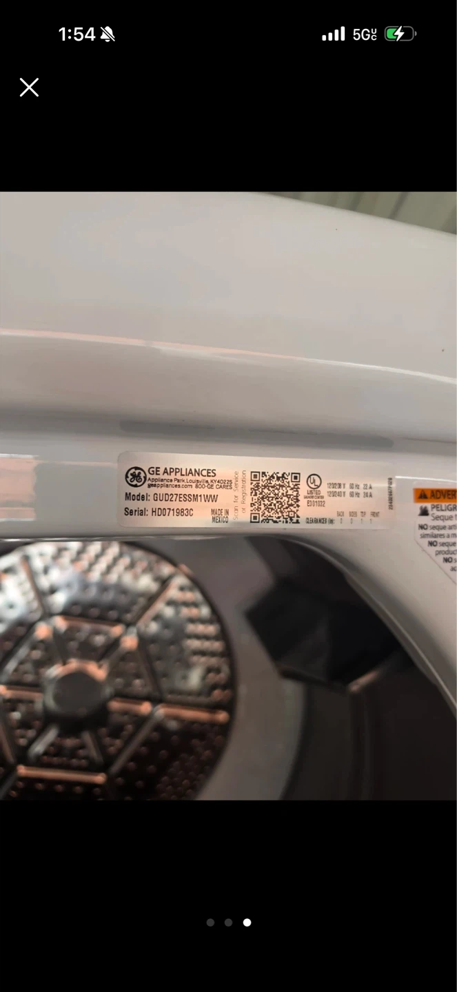 GE Appliances Stackable Washer and Dryer Combo - photo 2