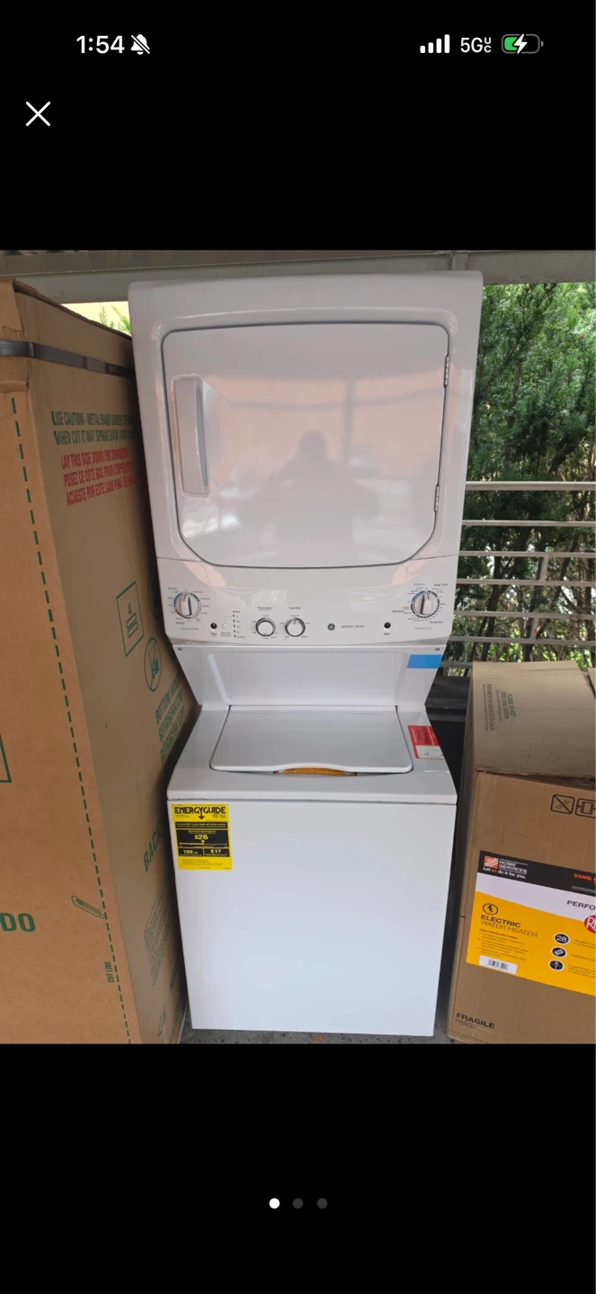 GE Appliances Stackable Washer and Dryer Combo