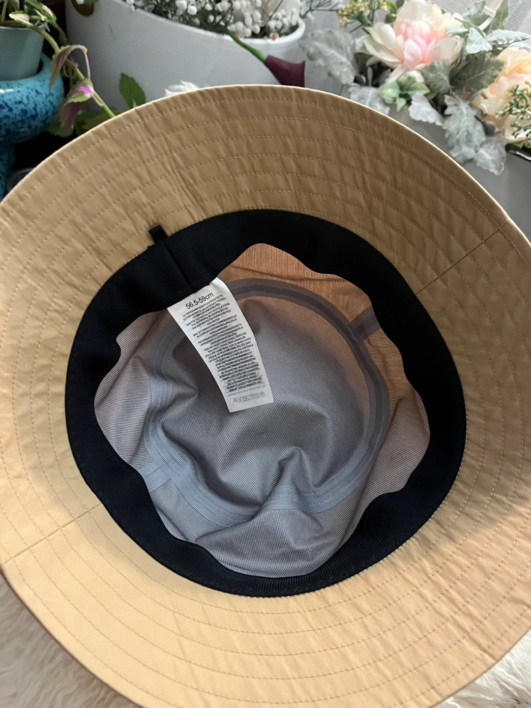 Tan / Beige Water-Resistant Bucket Hat – Unisex ( - photo 2