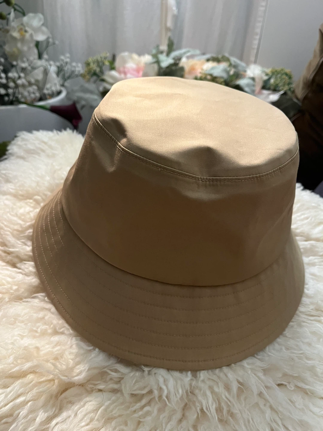 Tan / Beige Water-Resistant Bucket Hat – Unisex ( - photo 5