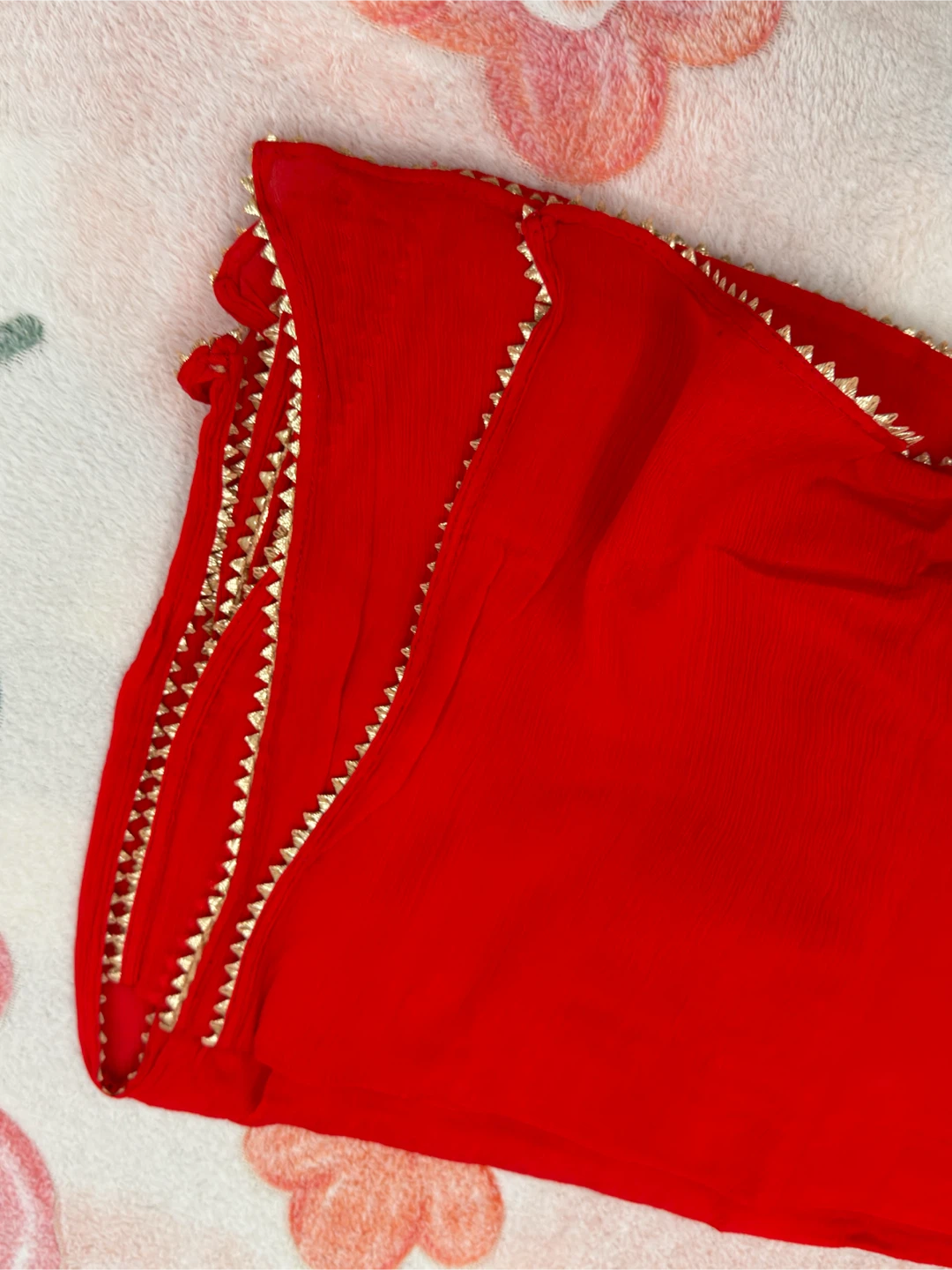 Red Skirt shirt with duppatta - photo 4