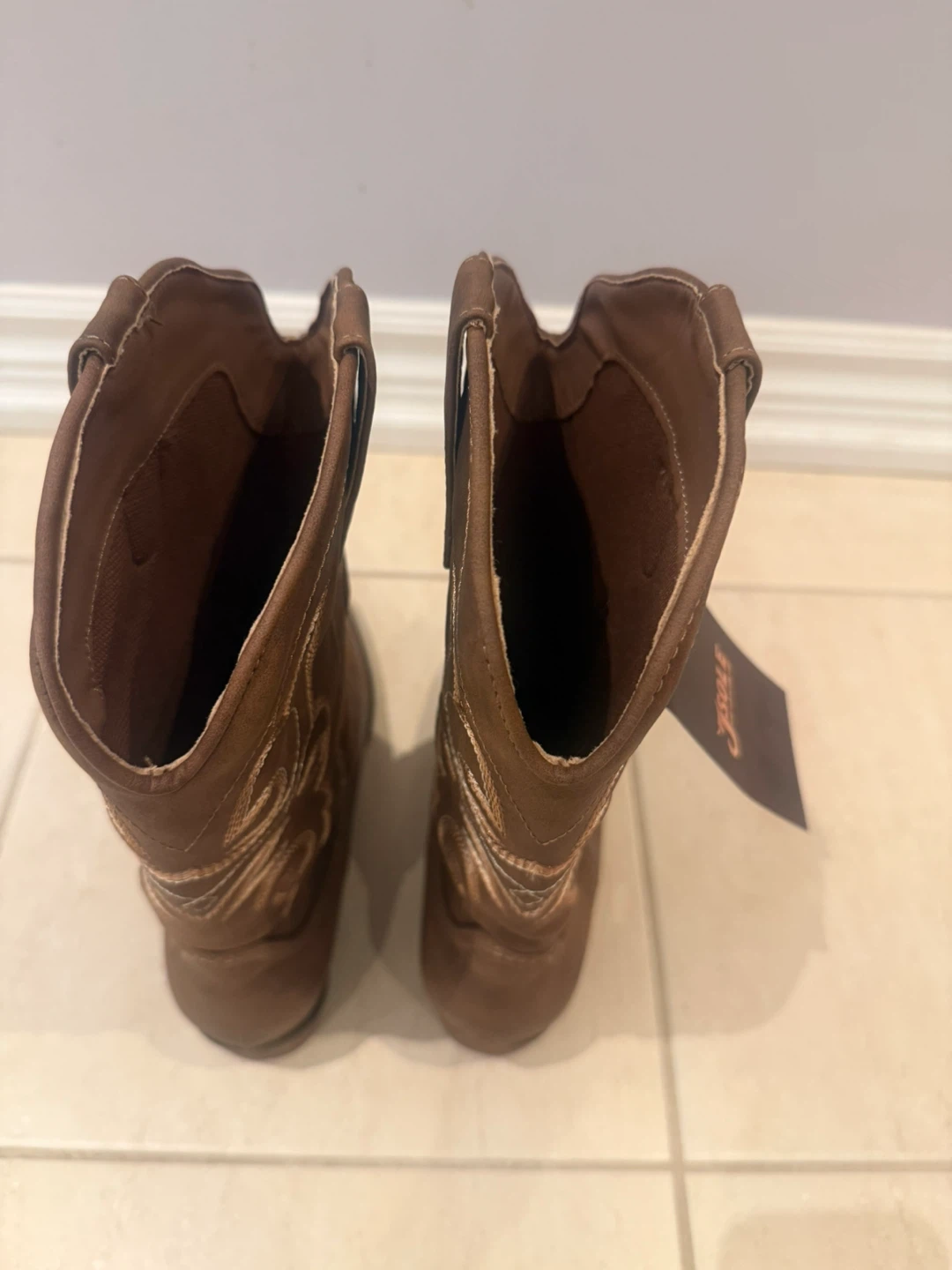 JSOLE Brown Embroidered Cowboy Boots - photo 5