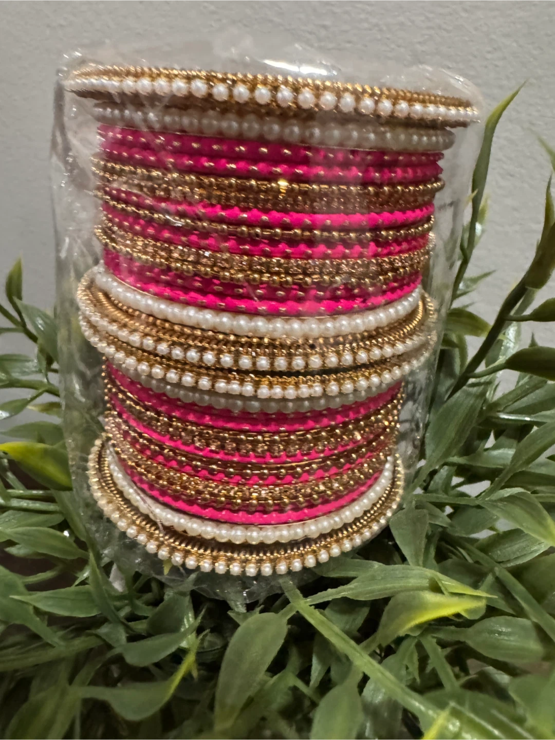Pink and White Bangle Set 2:6 - photo 2